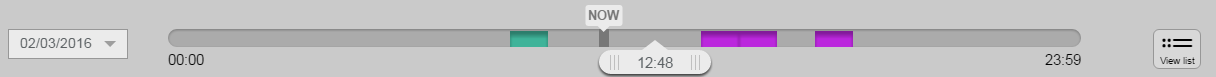 Timeline toolbar