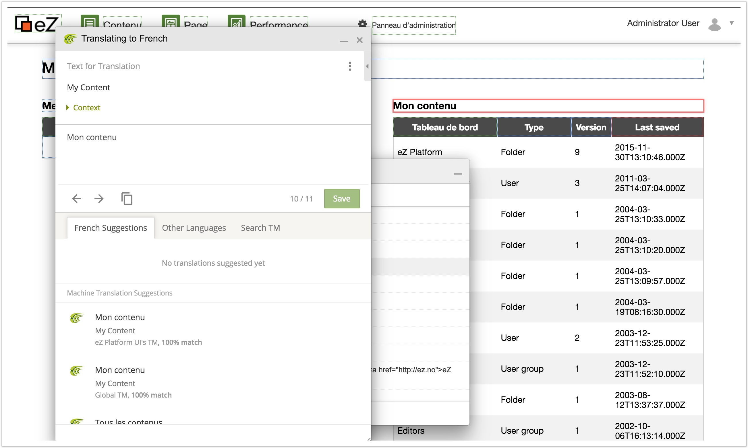 In-context translation of Platform UI