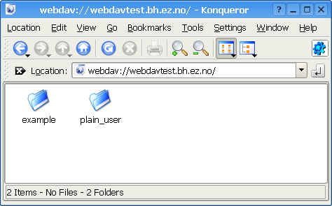 WebDAV - Virtual top folder