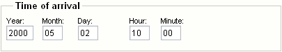 Object attribute edit interface for the "Date and time" datatype.