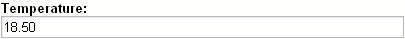 Object attribute edit interface for the "Float" datatype.