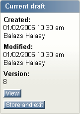 The "Current draft" window.