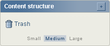 Disabled tree menu.