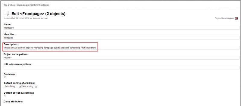 Adding Help Text to the Class Description