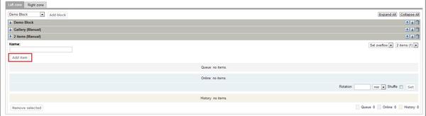 Adding Item to eZ Flow Block