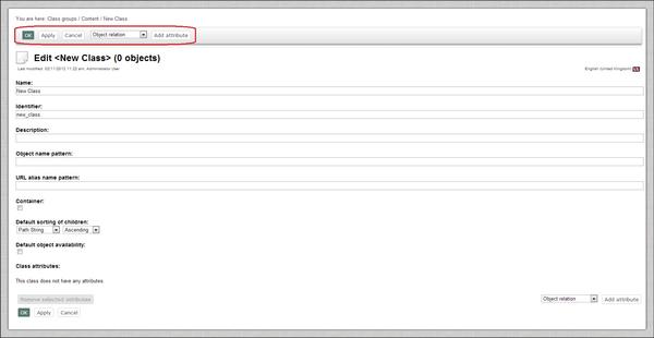 Adding Object Relation Attribute