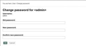 Changing User Password