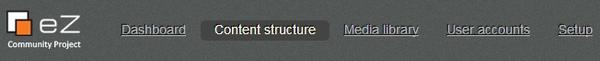 Content Structure Tab