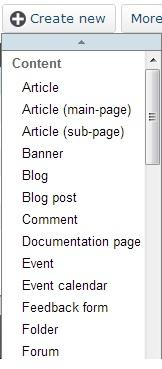 Create New Sub Items