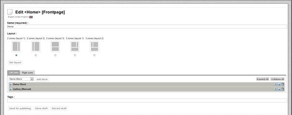 Frontpage Layout
