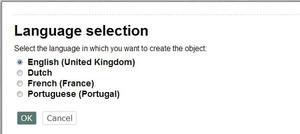 Language Selection