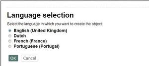 Language Selection