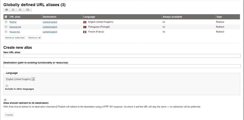 Managing Global Aliases