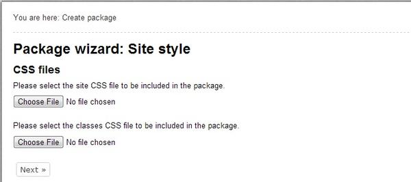 Package CSS Files