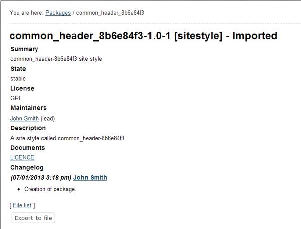 Package Summary