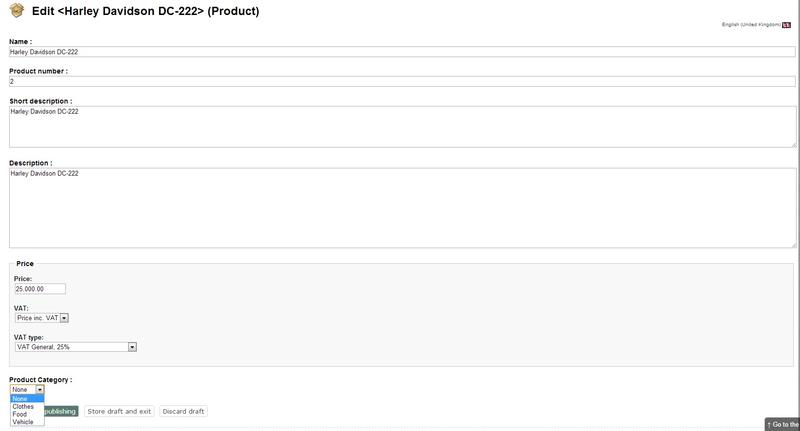 Product Category List