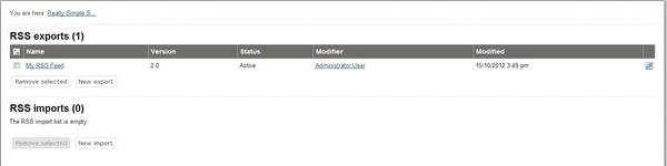 RSS Lists