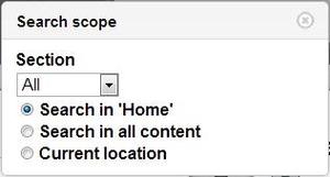 Searching Scope