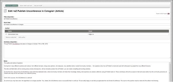 The Main Edit Window