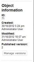 The Object Information Window