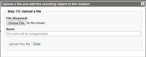 Uploading a File Step 1
